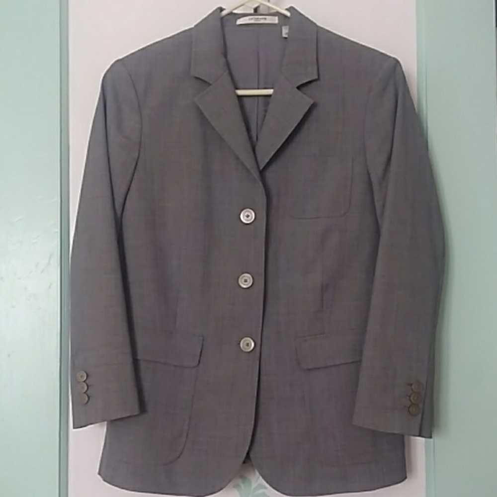 Liz Claiborne New York Blazer (Gray) wool